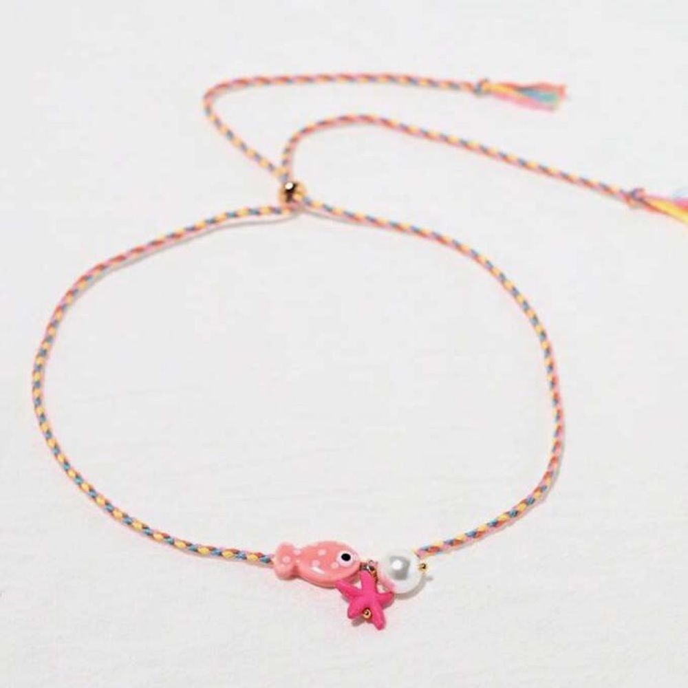 Pink Fish Necklace S896
